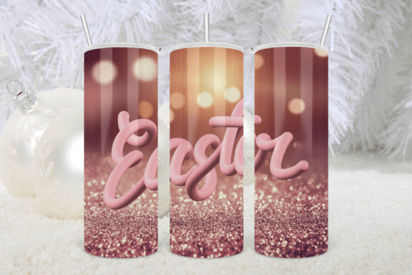 20oz Gnome Easter Tumbler Glitter Wrap1 – A Versatile Graphic Design Asset for Print Templates