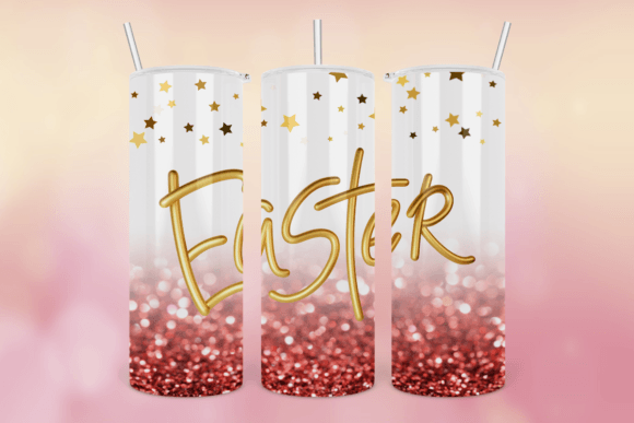 20oz Gnome Easter Tumbler Glitter Wrap4 - A Graphic Print Template for Seasonal Projects