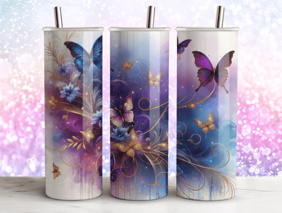 Butterflies Agate Tumbler Sublimation Review