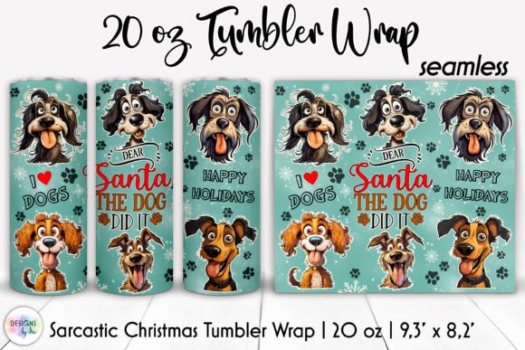 Funny Christmas Dog Lover Tumbler Wrap Review