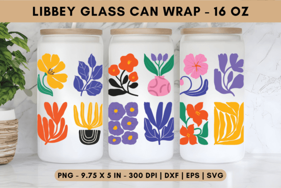 Garden Joy Libbey Glass Wrap - A Versatile Graphic Design Asset