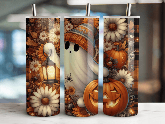 Ghostly Greetings Halloween Tumbler Wrap Review