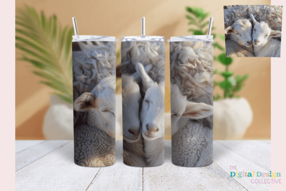 Goat Tumbler Wrap Graphics for Handmade Creations
