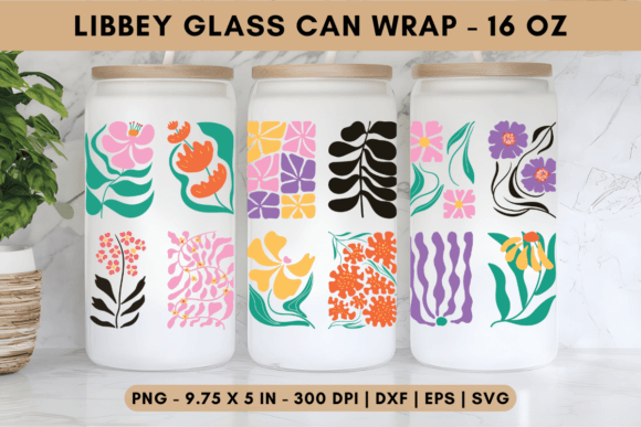 Graphic Nature Libbey Glass Wrap for Tumbler Wraps