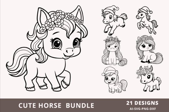 Horse SVG Bundle for Crafts and Graphics