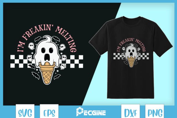 I m Freaking Melting Halloween SVG for T-Shirt Designs