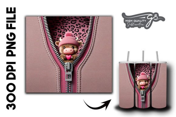 Leopard Highland Cow Tumbler Wrap 23 Graphics Review