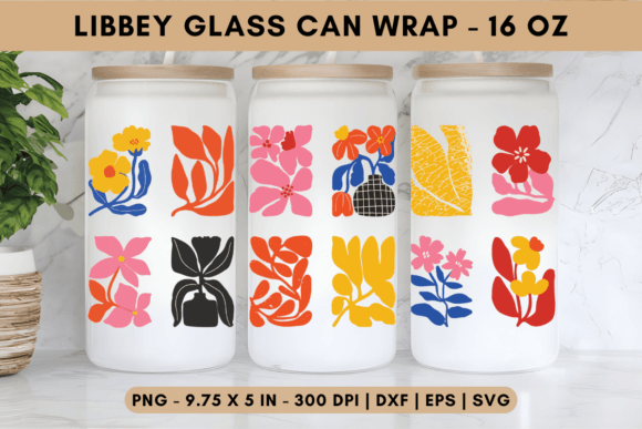 Nature’s Shapes Libbey Glass Wrap Graphics for Tumbler Wraps