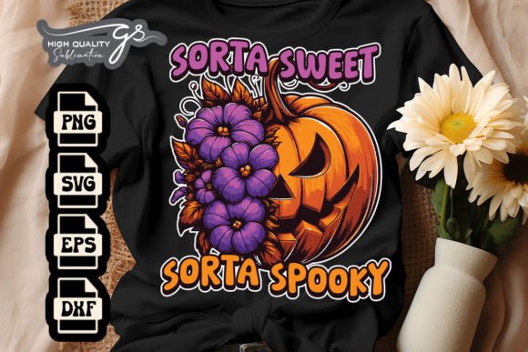 Sorta Sweet Halloween Sorta Spooky SVG for Crafts and Graphics