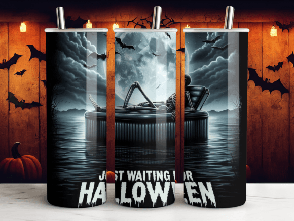 Spooky Halloween Tumbler Wrap Graphics