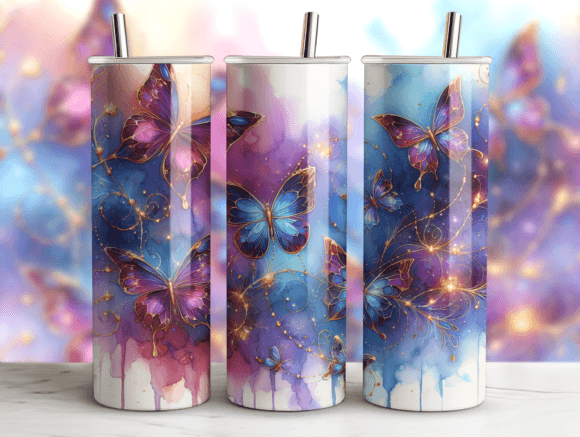 Tumbler Wrap with Butterflies Agate 20oz Review