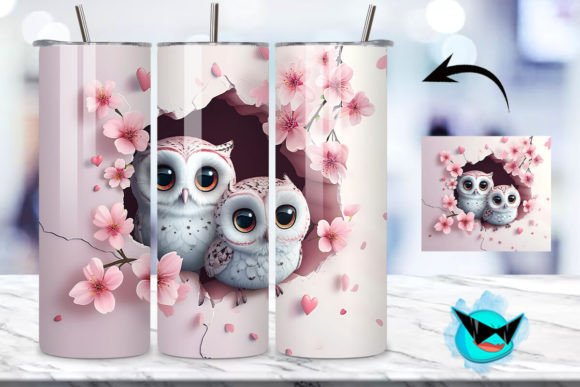 V-day Chibi Owl Couple Tumbler Wrap 16 Review