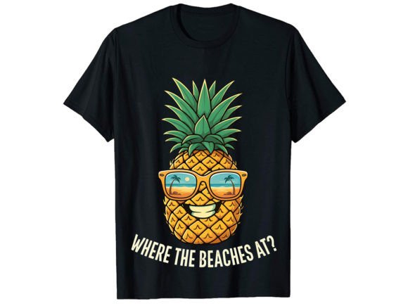 Where the Beaches at T-Shirt Design for Local Branding